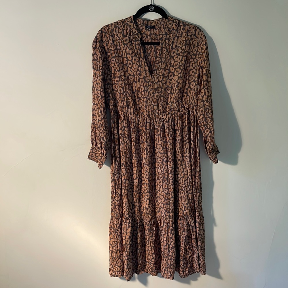 Rails midi leopard dress with side ties